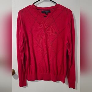 Tommy Hilfiger Men's Red Sweater